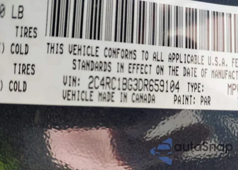 2013 Chrysler Town & Country Touring from USA, damaged, VIN 2C4RC1BG3DR659104